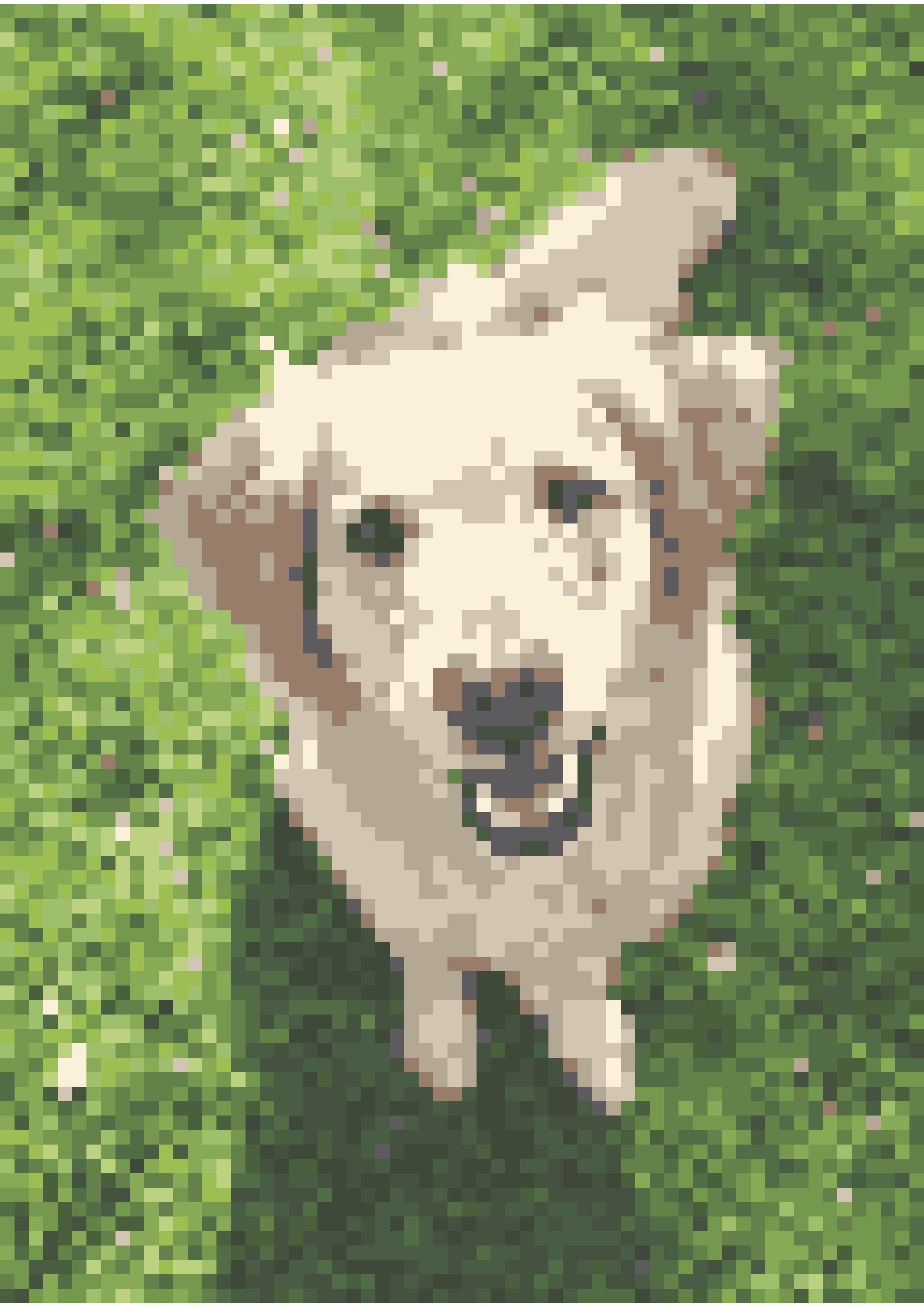 Pixel Poster Hund
